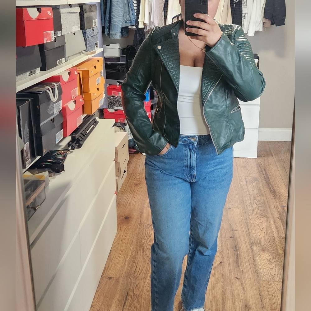 Ci Sono Faux Leather Jacket
